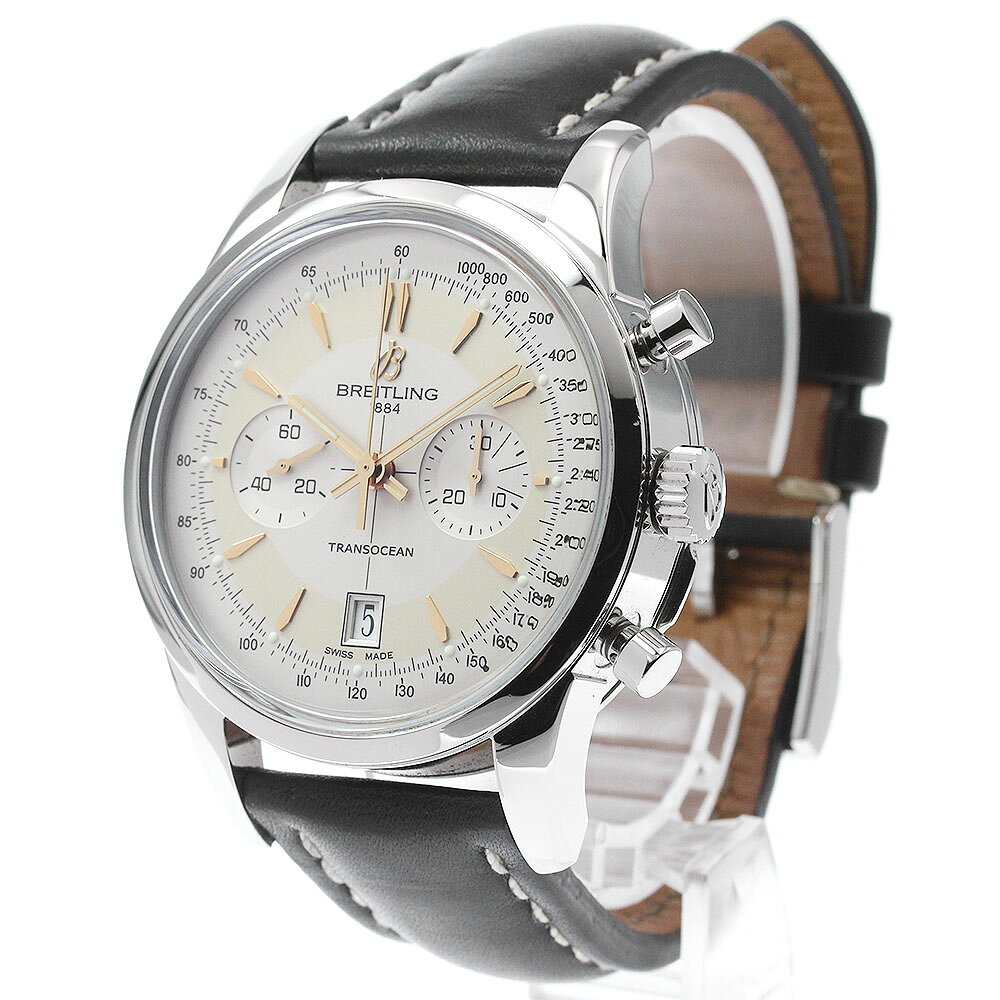 CLOSERのブライトリング BREITLING AB0154 トランスオーシャン クロノグラフ 自動巻き メンズ 箱付き_837918【中古】｜アングル3