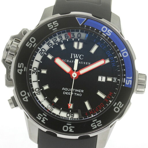 IWC SCHAFFHAUSEN IW354702 アクアタイマー ディープツー デイト 自動巻き メンズ 保証書付き_840373【中古】 IWC SCHAFFHAUSEN IW354702 アクアタイマー ディープツー デイト 自動巻き メンズ 保証書付き_840373【中古】