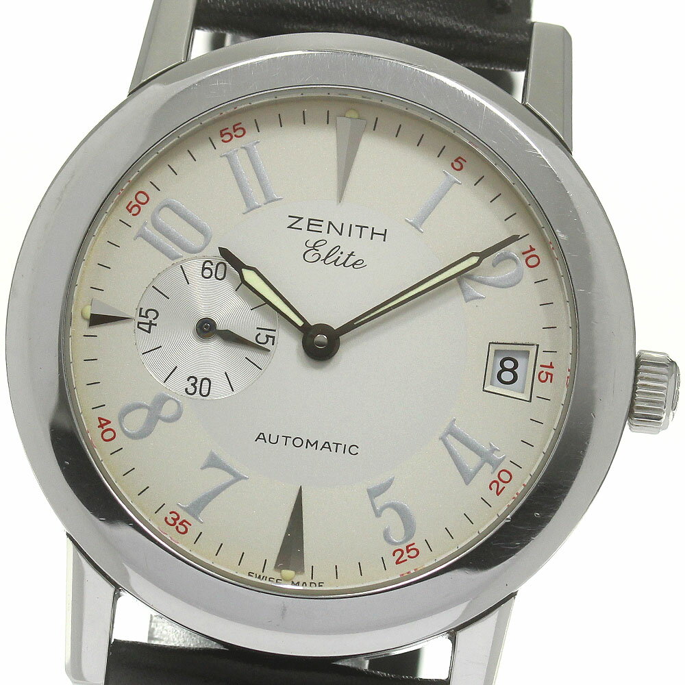 ゼニス ZENITH 01/02.0450.680 ポートロワイヤル エリート スモールセコンド 自動巻き メンズ 保証書付き_840876【ev20】【中古】