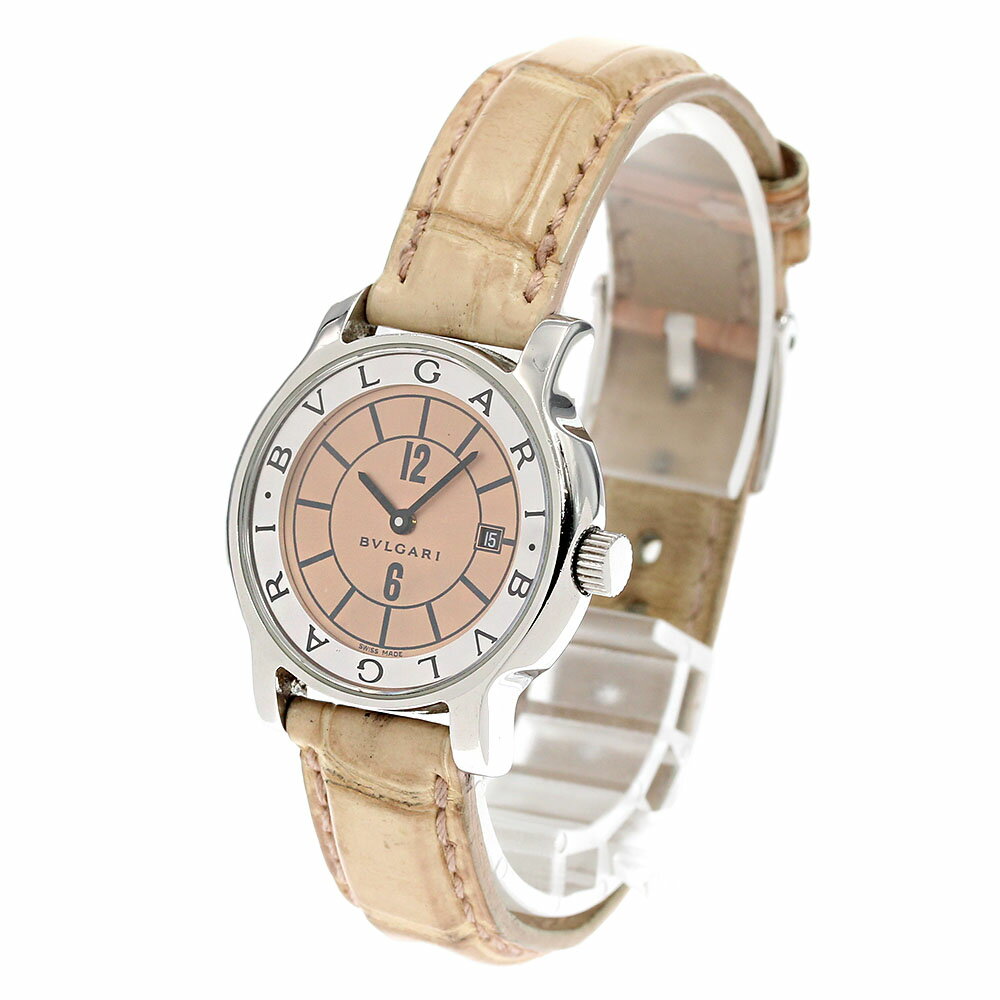 ブルガリ BVLGARI ST29S ソロテンポ デイト クォーツ レディース _840049【中古】
