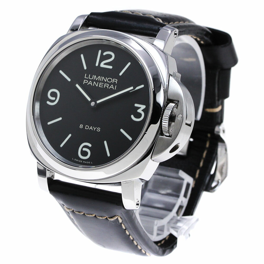 パネライ PANERAI PAM00560 ルミノールベース 8DAYS アッチャイオ 手巻き メンズ _840413【中古】