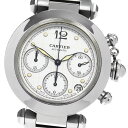 カルティエ CARTIER W31039M7 パシャC クロノ デイト 自動巻き ボーイズ _841627【中古】