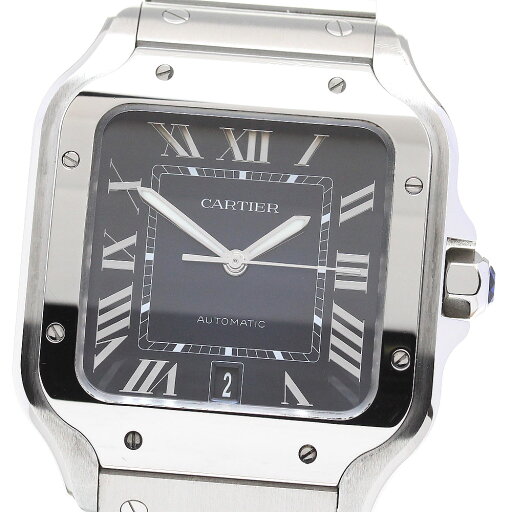 カルティエ CARTIER サントスドゥカルティエ デイト 自動巻き メンズ _840574【中古】 カルティエ CARTIER サントスドゥカルティエ デイト 自動巻き メンズ _840574【中古】