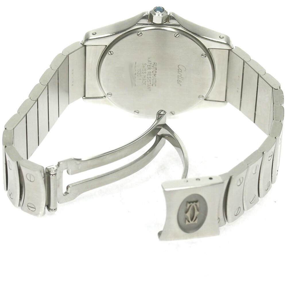 カルティエ CARTIER W20026K1 サントスクーガー LM デイト 自動巻き メンズ 良品 _842366【中古】