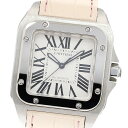カルティエ CARTIER W20126X8 サントス100 MM 自動巻き ボーイズ 良品 _842751【中古】