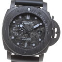 パネライ PANERAI PAM02979 サブマーシブル マリーナ ミリターレ カーボテック 自動巻き メンズ 美品 箱・保証書付き_837034【中古】(2)