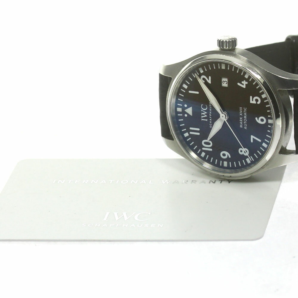 IWC SCHAFFHAUSEN IW327003 パイロット・ウォッチ・マーク XVIII アントワーヌ・ド・サンテグジュペリ 自動巻き メンズ 保証書付き_840353【中古】