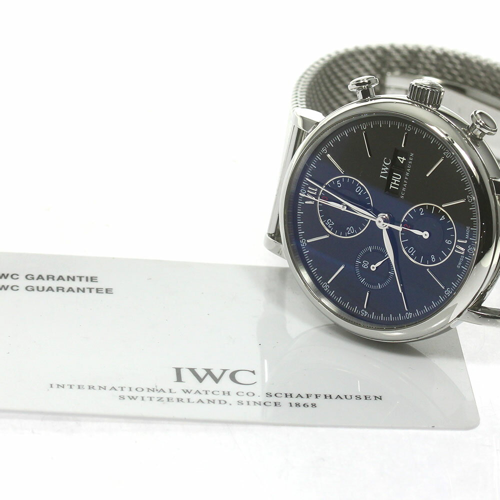 IWC SCHAFFHAUSEN IW391006 ポートフィノ デイデイト クロノグラフ 自動巻き メンズ 保証書付き_837280【中古】