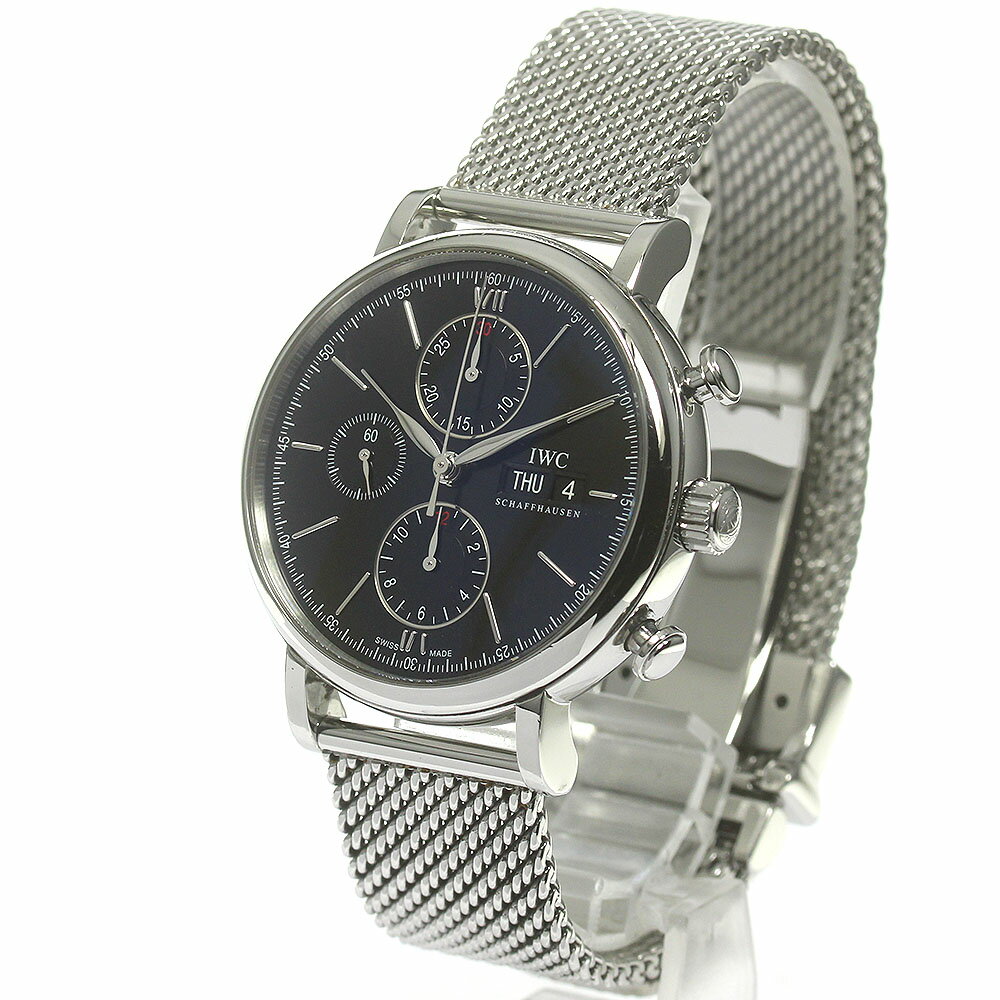 IWC SCHAFFHAUSEN IW391006 ポートフィノ デイデイト クロノグラフ 自動巻き メンズ 保証書付き_837280【中古】