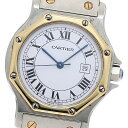 カルティエ CARTIER 81037288 サントスオクタゴンLM デイト 自動巻き ボーイズ 保証書付き_844668【中古】