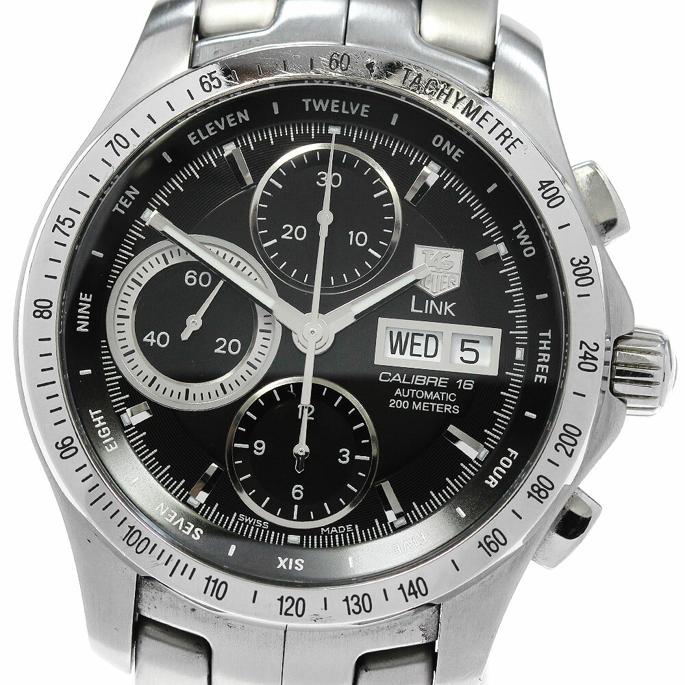 タグホイヤー TAG HEUER CJF211A.BA0594 リンク デイデイト クロノグラフ 自 ...