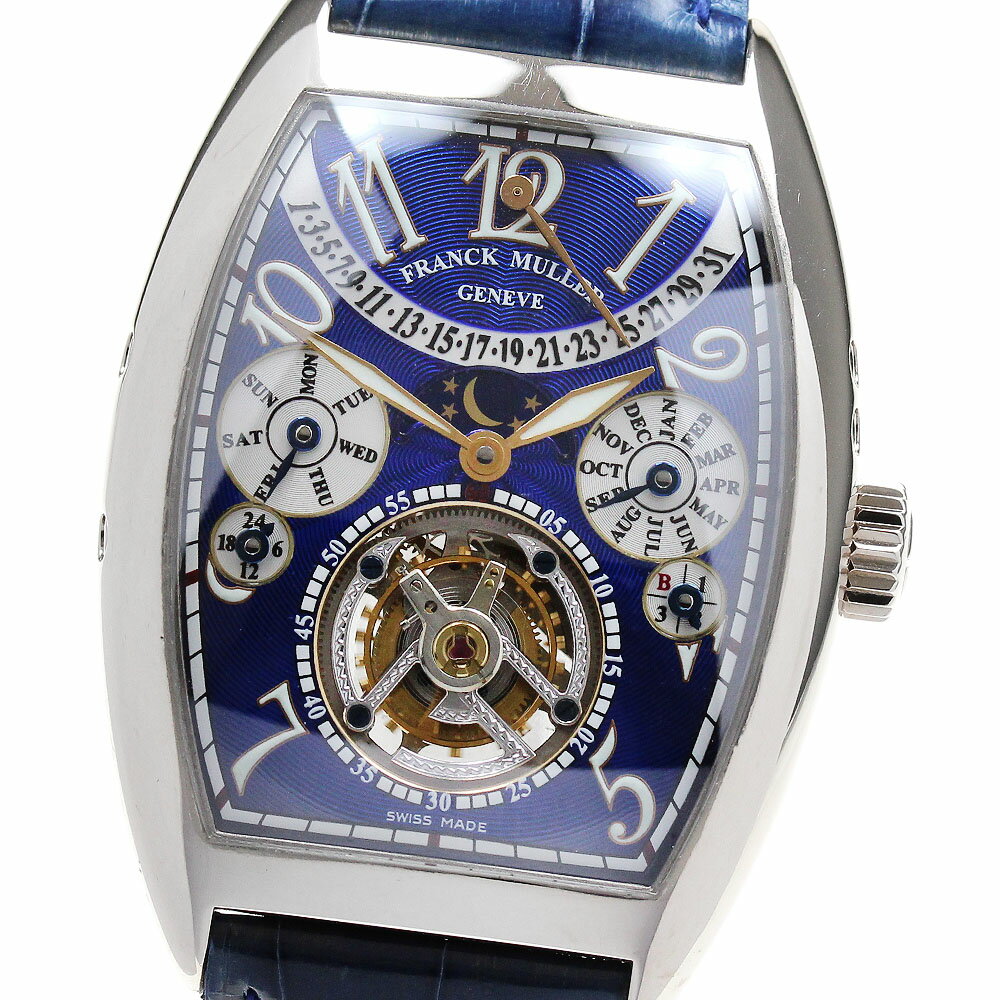 フランクミュラー FRANCK MULLER 7880TQP トノウカーベックス パーペチュアルカレンダー トゥールビヨン K18WG 手巻き メンズ 良品 _819653【中古】のサムネイル