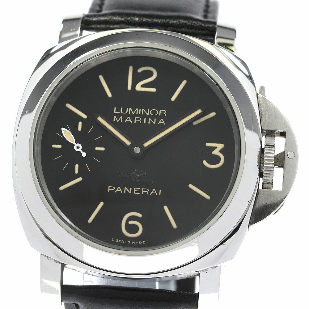 パネライ PANERAI PAM00432 ルミノールマリーナ アッチャイオ 手巻き メンズ _832326【中古】