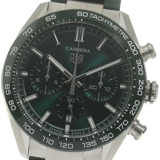 タグホイヤー TAG HEUER CBN2A1N.FT6238 カレラ キャリバーホイヤー02 クロノグラフ デイト 自動巻き メンズ 美品 箱付き_843670【中古】 タグホイヤー TAG HEUER CBN2A1N.FT6238 カレラ キャリバーホイヤー02 クロノグラフ デイト 自動巻き メンズ 美品 箱付き_843670【中古】