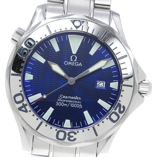 オメガ OMEGA 2265.80 シーマスター300 プロフェッショナル デイト クォーツ メンズ 保証書付き_843723【中古】 オメガ OMEGA 2265.80 シーマスター300 プロフェッショナル デイト クォーツ メンズ 保証書付き_843723【中古】