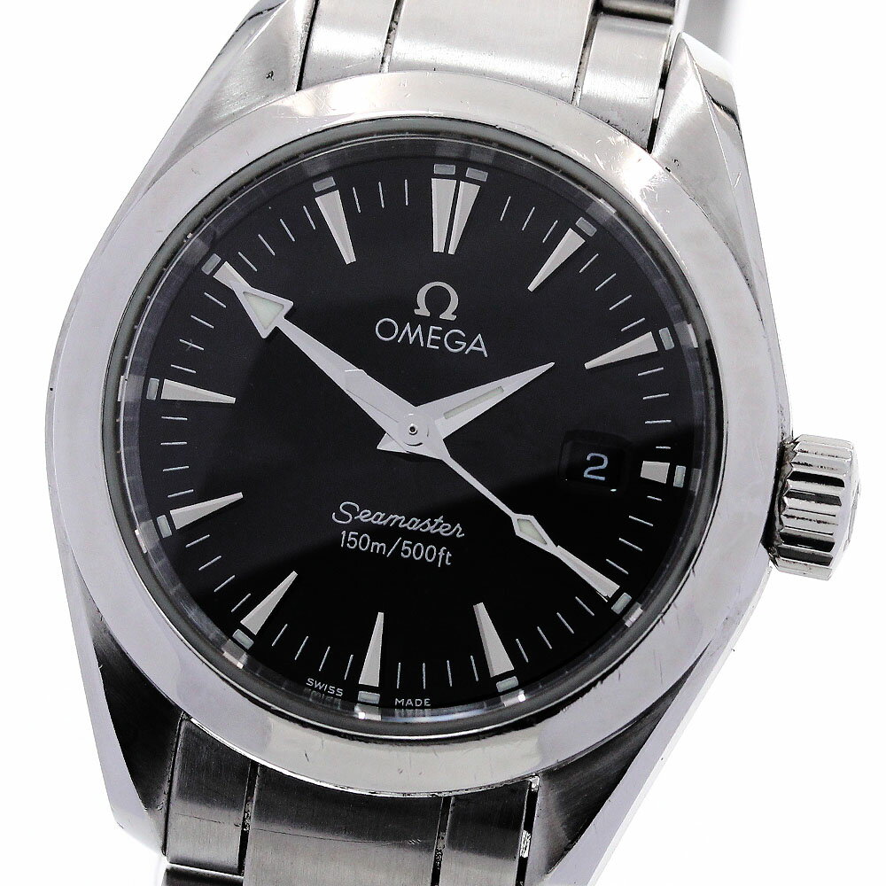 オメガ OMEGA 2577.50 シーマスター アクアテラ デイト クォーツ レディース _842385【中古】