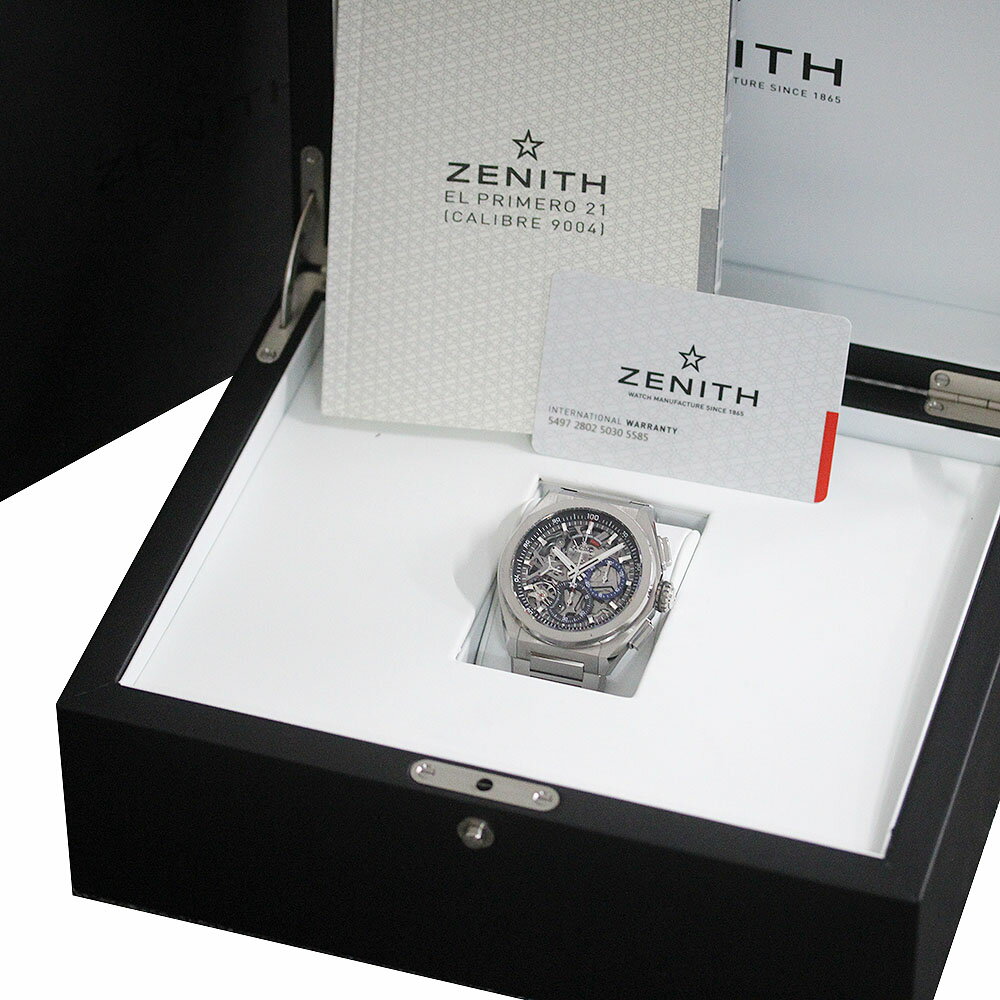 ゼニス ZENITH 95.9000.9004 デファイ エルプリメロ クロノグラフ 自動巻き メンズ 箱・保証書付き_844786【中古】