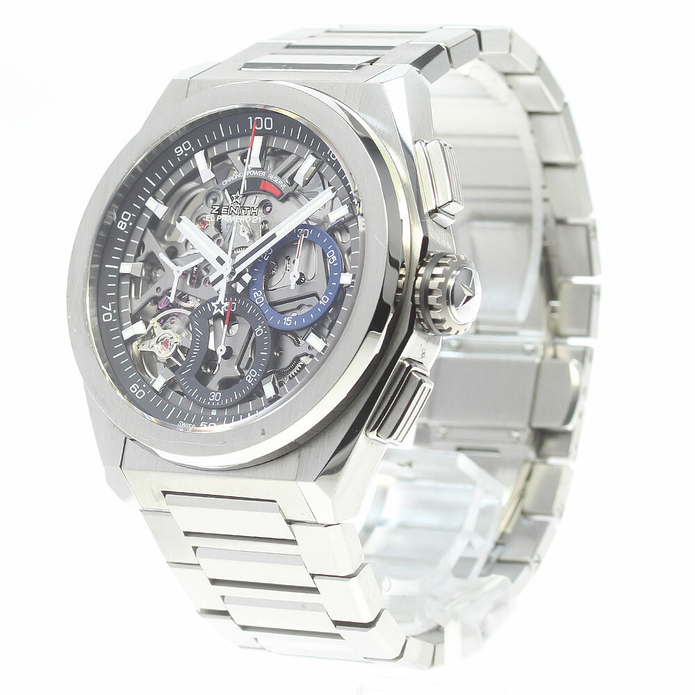 ゼニス ZENITH 95.9000.9004 デファイ エルプリメロ クロノグラフ 自動巻き メンズ 箱・保証書付き_844786【中古】