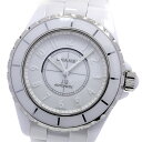 シャネル CHANEL H3443 J12 ホワイトファントム 自動巻き メンズ _846881【中古】