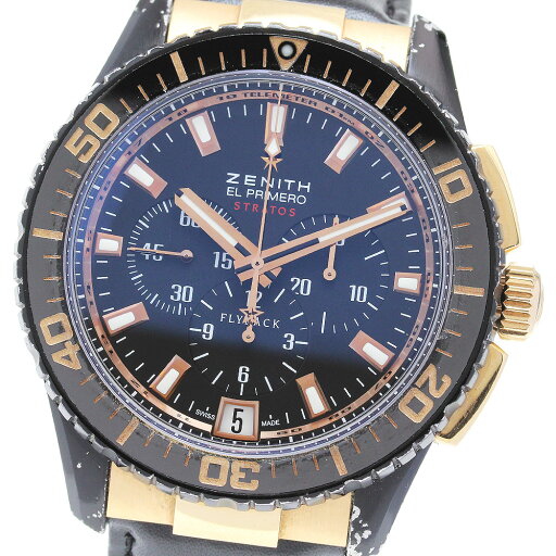 ゼニス ZENITH 85.2060.405 ストラトスフライバック 自動巻き メンズ _846822【中古】 ゼニス ZENITH 85.2060.405 ストラトスフライバック 自動巻き メンズ _846822【中古】