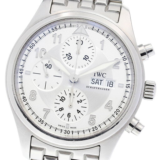 IWC SCHAFFHAUSEN IW371705 スピットファイア クロノグラフ デイデイト 自動巻き メンズ _845737【中古】 IWC SCHAFFHAUSEN IW371705 スピットファイア クロノグラフ デイデイト 自動巻き メンズ _845737【中古】