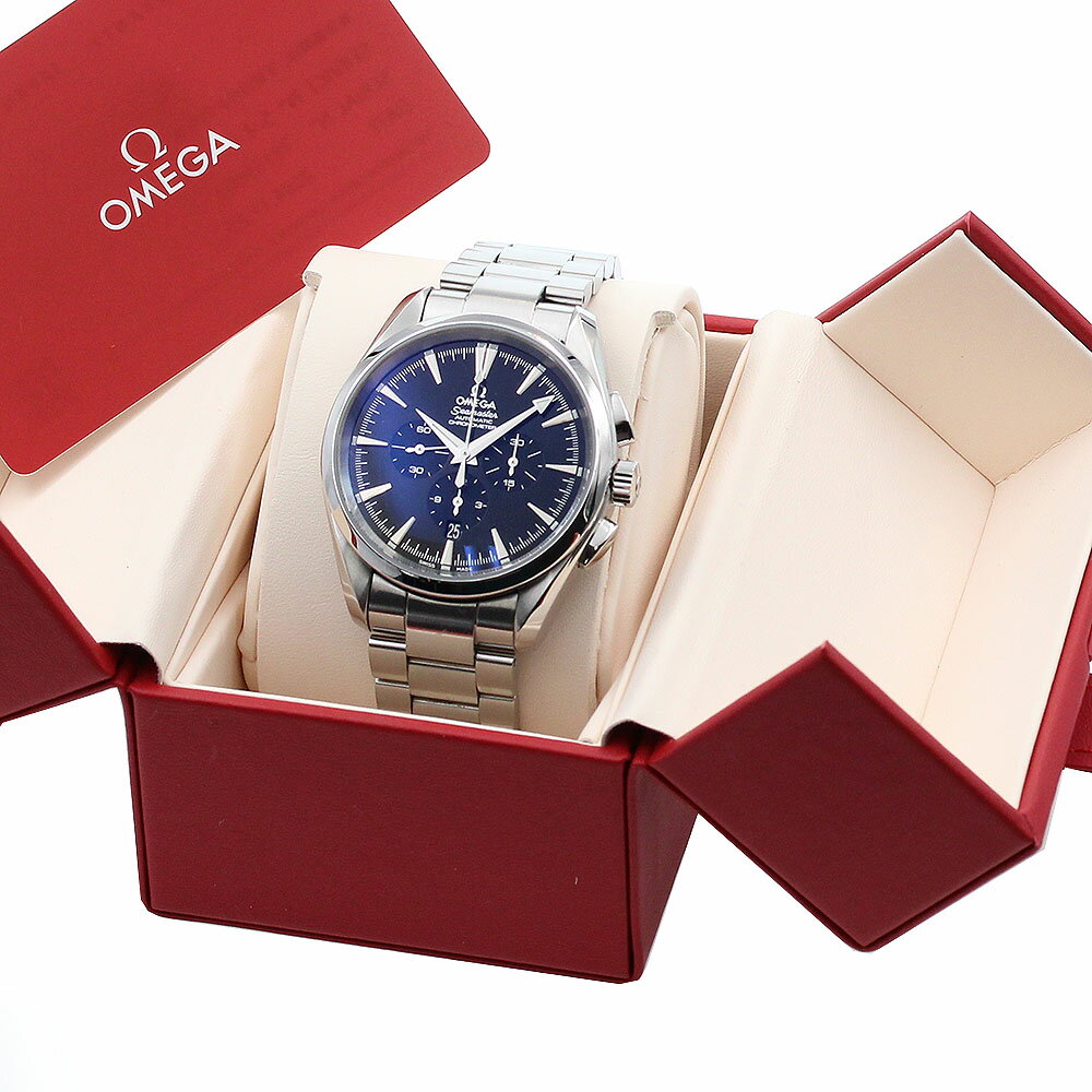オメガ OMEGA 2512.50 シーマスター アクアテラ クロノグラフ 自動巻き メンズ メーカーOH済 _848742【中古】