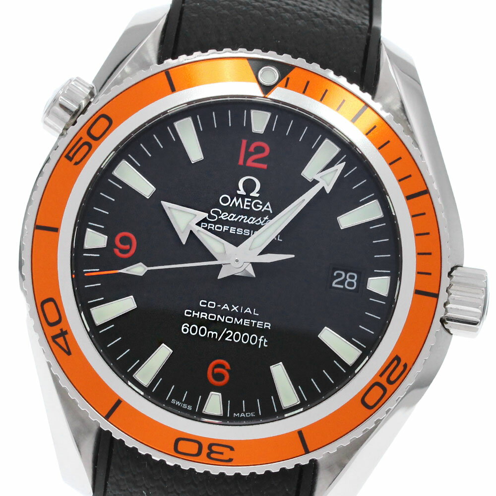 オメガ OMEGA 2909.50.91 シーマスター プラネットオーシャン コーアクシャル クロノメーター 自動巻き メンズ 美品 _845711【中古】