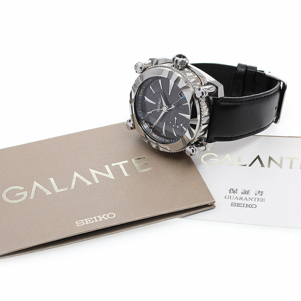 セイコー SEIKO SBLA077/5R66-0AZ0 ガランテ パワーリザーブ スプリングドライブ メンズ 保証書付き_848493【中古】