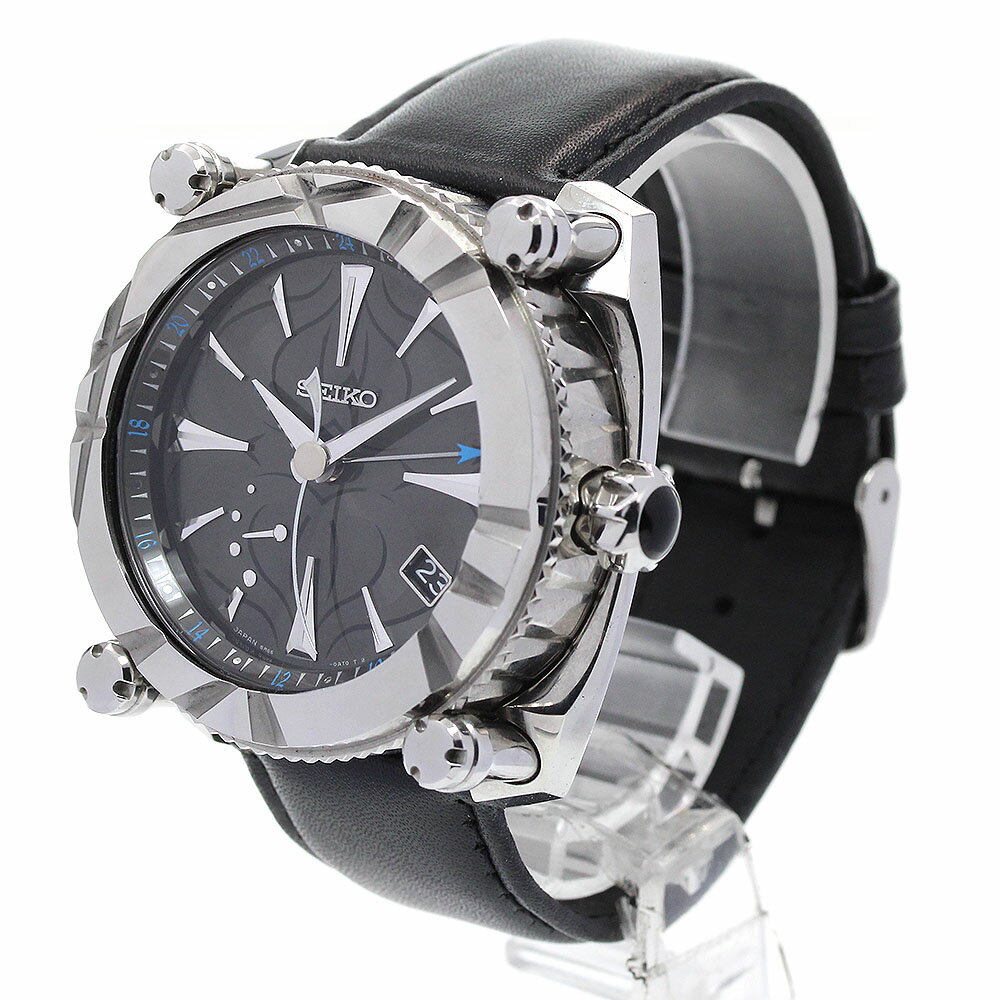 セイコー SEIKO SBLA077/5R66-0AZ0 ガランテ パワーリザーブ スプリングドライブ メンズ 保証書付き_848493【中古】