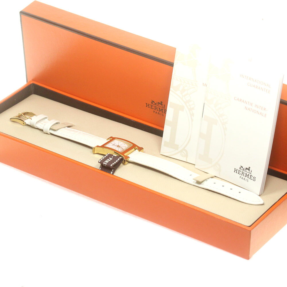 エルメス HERMES HH1.201 Hウォッチ クォーツ レディース 内箱・保証書付き_766015...