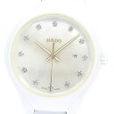 ラドー RADO R27061902/111.0061.3 トゥルー 12Pダイヤ デイト クォーツ レディース _848588【ev20】【中古】