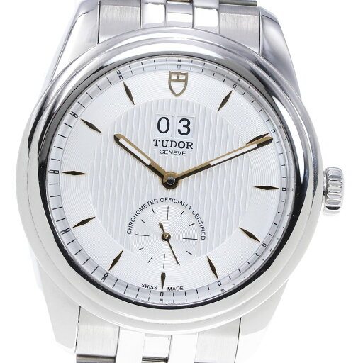 チュードル TUDOR 57100 グラマー ダブルデイト 自動巻き メンズ 良品 保証書付き_849682【中古】 チュードル TUDOR 57100 グラマー ダブルデイト 自動巻き メンズ 良品 保証書付き_849682【中古】