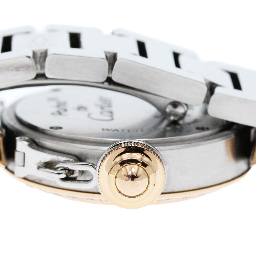 カルティエ CARTIER WJ124021 ミスパシャ K18PG ダイヤベゼル クォーツ レディース...