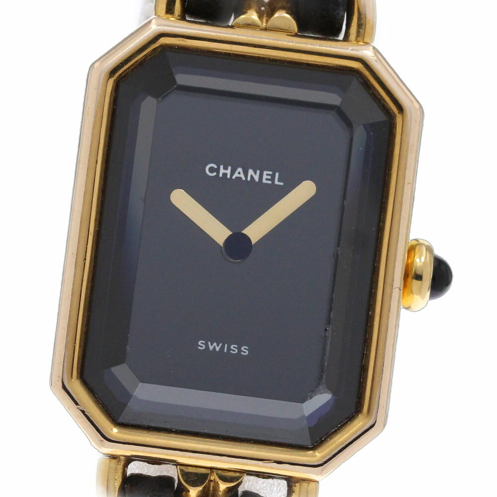 シャネル CHANEL プルミエール Lサイズ クォーツ レディース 保証書付き_846998【中古】