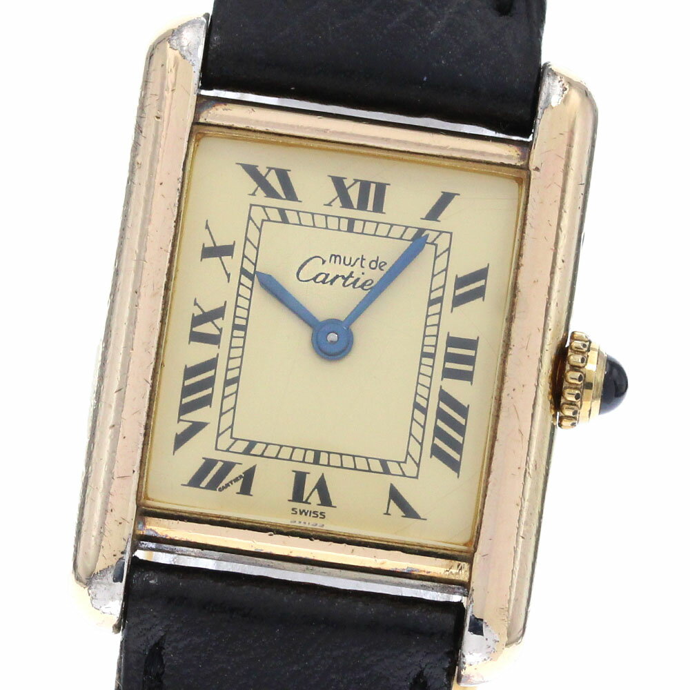 カルティエ CARTIER W1003154 マストタンク SM クォーツ レディース _846996【中古】