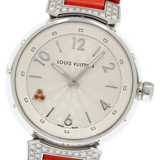ルイ・ヴィトン LOUIS VUITTON Q131R タンブール ハートラブダイヤ MM ラグダイヤ クォーツ ボーイズ _860831【ev15】【中古】 ルイ・ヴィトン LOUIS VUITTON Q131R タンブール ハートラブダイヤ MM ラグダイヤ クォーツ ボーイズ _860831【ev15】【中古】