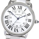 カルティエ CARTIER W6701011 ロンドソロ ドゥ カルティエXL デイト 自動巻き メンズ 保証書付き_837178【中古】(2)