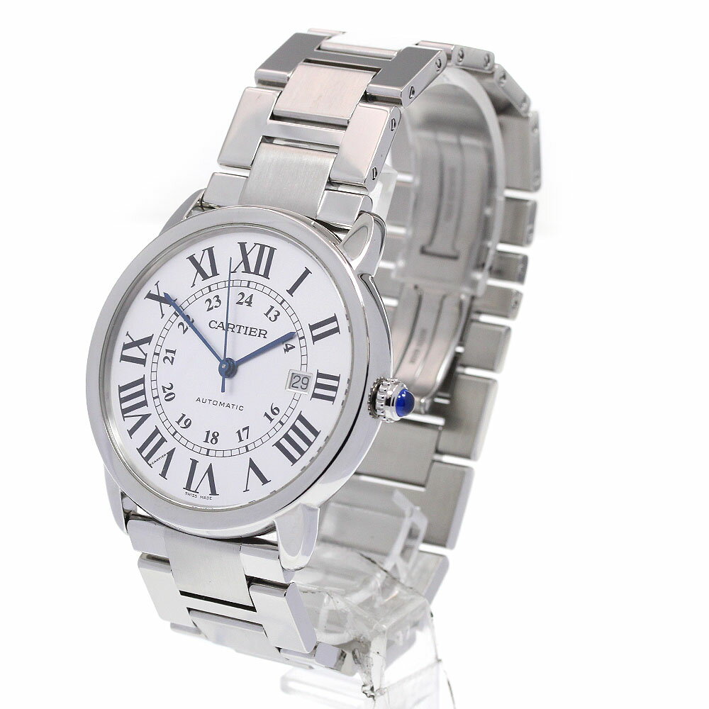 カルティエ CARTIER W6701011 ロンドソロ ドゥ カルティエXL デイト 自動巻き メンズ 良品 _849770【中古】