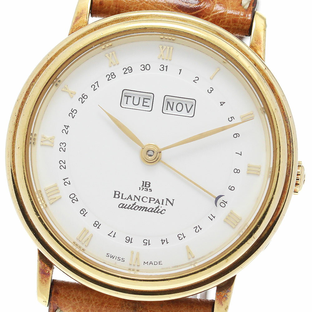 ブランパン Blancpain ヴィルレ K18YG トリプルカレンダー 自動巻き メンズ _846389【中古】