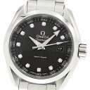 オメガ OMEGA 231.10.30.60.56.001 シーマスター アクアテラ デイト 11Pダイヤ クォーツ レディース 美品 保証書付き_861924【中古】(2)