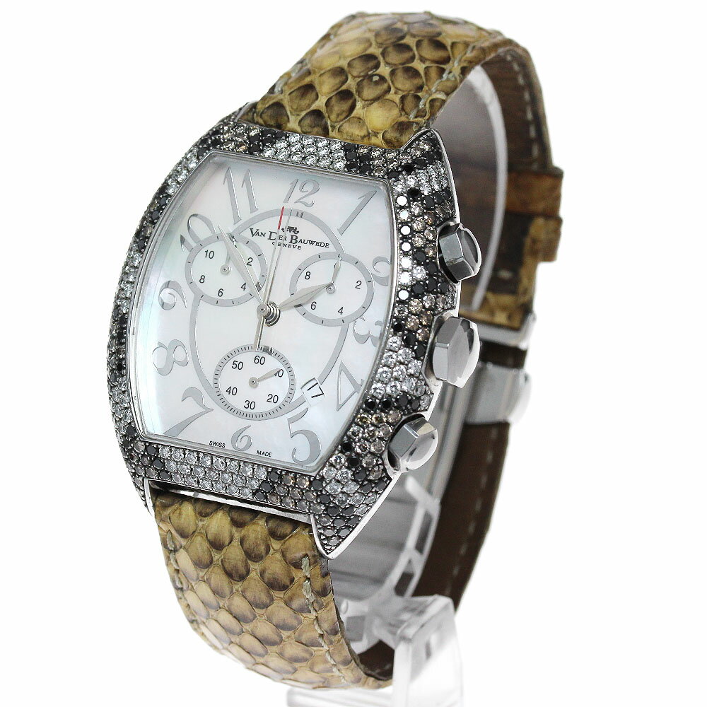 ヴァンデルボーヴェデ VAN DER BAUWEDE MAGNUM CAL.25 クロノグラフ SV800 クォーツ メンズ _816824【中古】