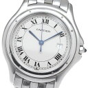 ジャンク カルティエ CARTIER W35002F5 パンテールクーガーLM デイト クォーツ ボーイズ 保証書付き_850272【中古】