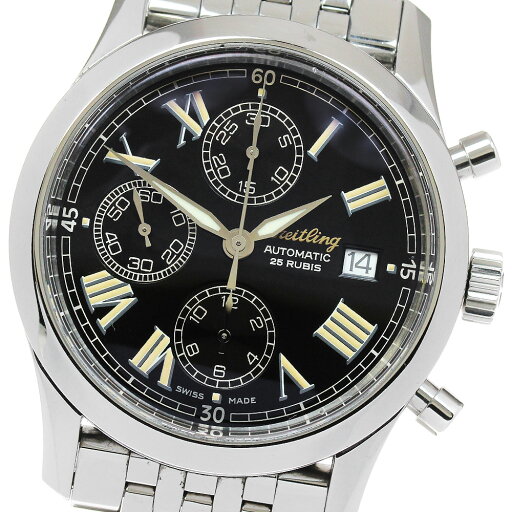 ブライトリング BREITLING A13024.1 プレミエ デイト クロノグラフ 自動巻き メンズ 保証書付き_861963【中古】 ブライトリング BREITLING A13024.1 プレミエ デイト クロノグラフ 自動巻き メンズ 保証書付き_861963【中古】