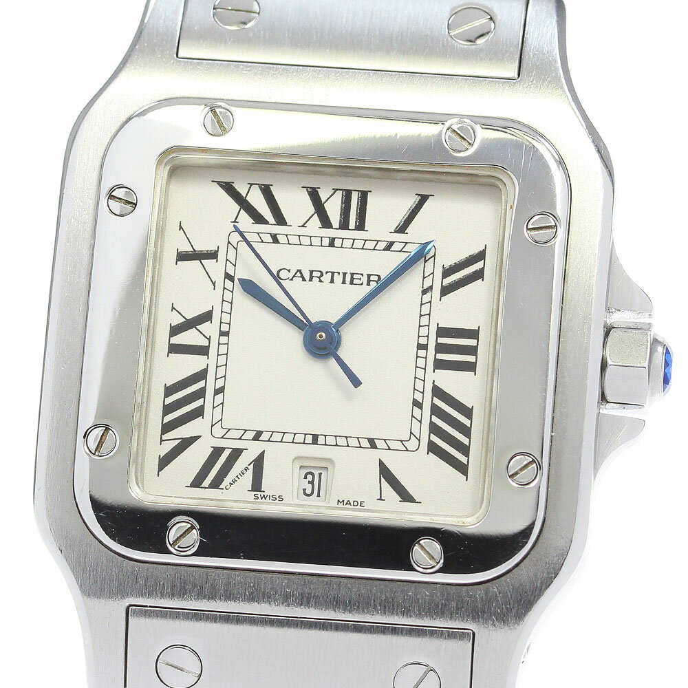 カルティエ CARTIER W20060D6 サントスガルベLM デイト クォーツ メンズ 良品 _861289【中古】のサムネイル