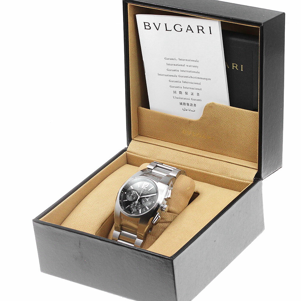 ベルトジャンク ブルガリ BVLGARI EG40SCH エルゴン クロノグラフ 自動巻き メンズ...