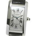 カルティエ CARTIER WSTA0017 タンクアメリカンMM 自動巻き ボーイズ 良品 保証書付き_862629【中古】