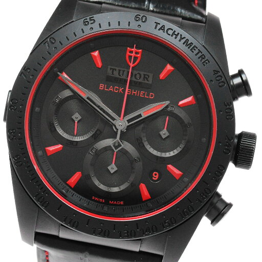 チュードル TUDOR 42000C ファストライダー ブラックシールド クロノグラフ 自動巻き メンズ 良品 _862709【中古】 チュードル TUDOR 42000C ファストライダー ブラックシールド クロノグラフ 自動巻き メンズ 良品 _862709【中古】