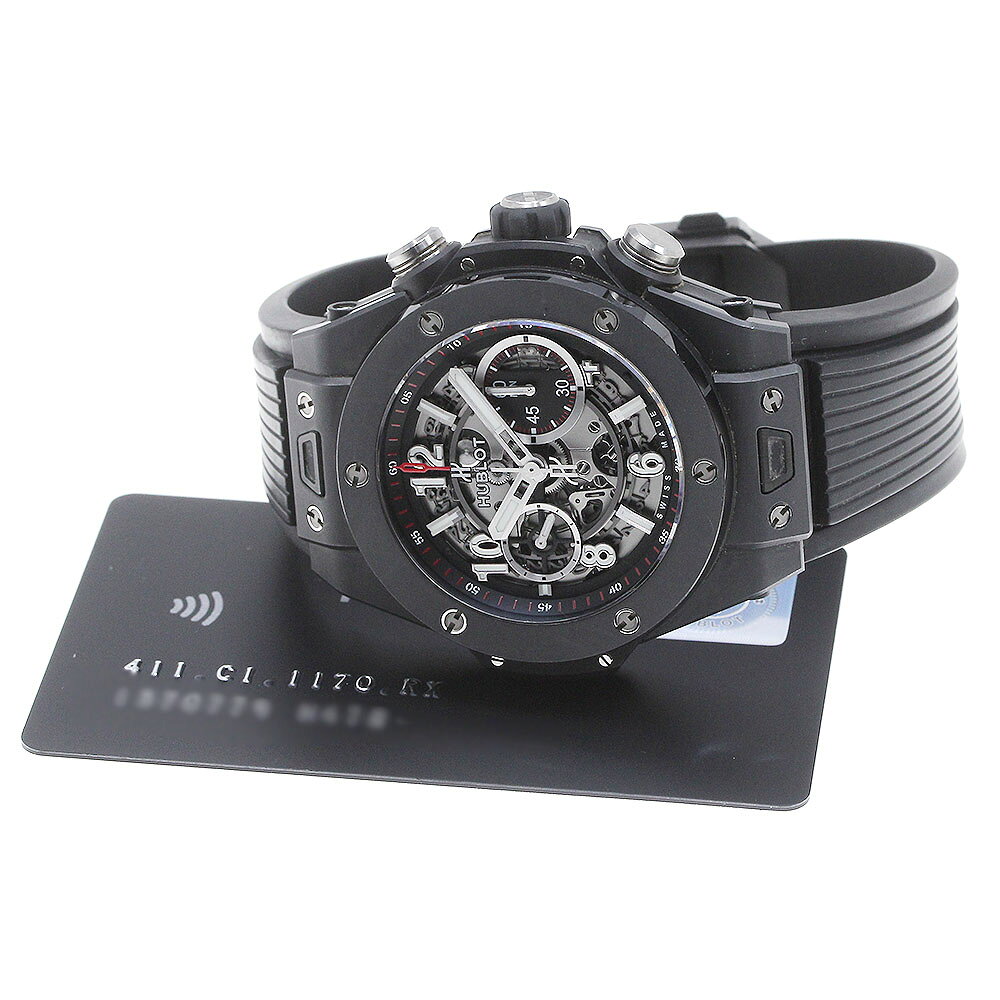ウブロ HUBLOT 411.CI.1170.RX ビッグバン ウニコ ブラックマジック クロノグラフ ...