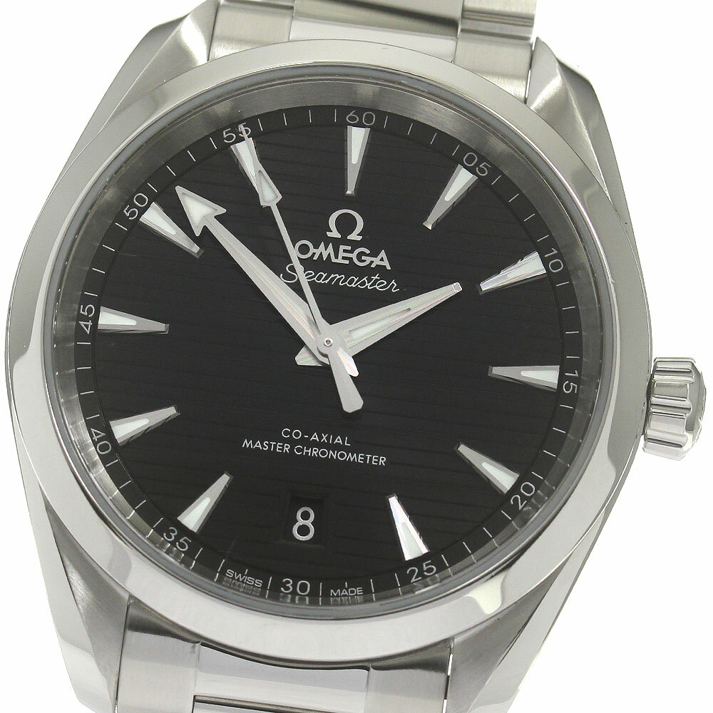 オメガ OMEGA 220.10.38.20.01.001 シーマスター アクアテラ マスタークロノメーター デイト 自動巻き メンズ 良品 保証書付き_860305【中古】
