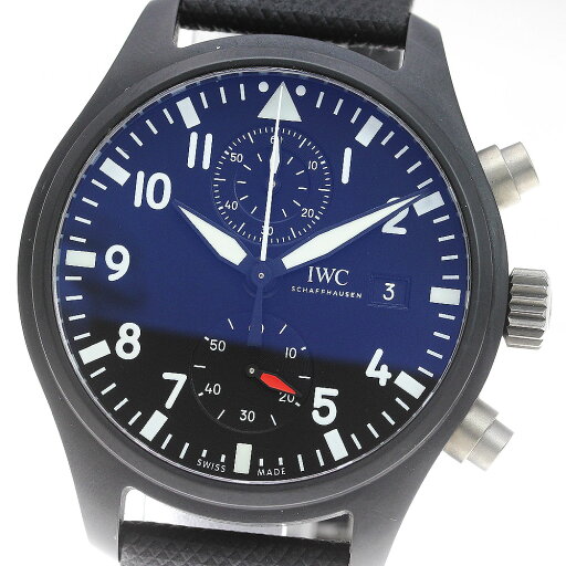 IWC IWC SCHAFFHAUSEN IW389001 パイロット・ウォッチ トップガン クロノグラフ 自動巻き メンズ 良品 箱・保証書付き_866121【中古】 IWC IWC SCHAFFHAUSEN IW389001 パイロット・ウォッチ トップガン クロノグラフ 自動巻き メンズ 良品 箱・保証書付き_866121【中古】